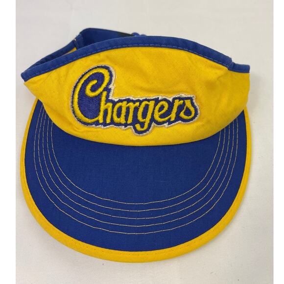 Vintage San Diego Chargers Visor Hat Blue and Yellow - Picture 1 of 2